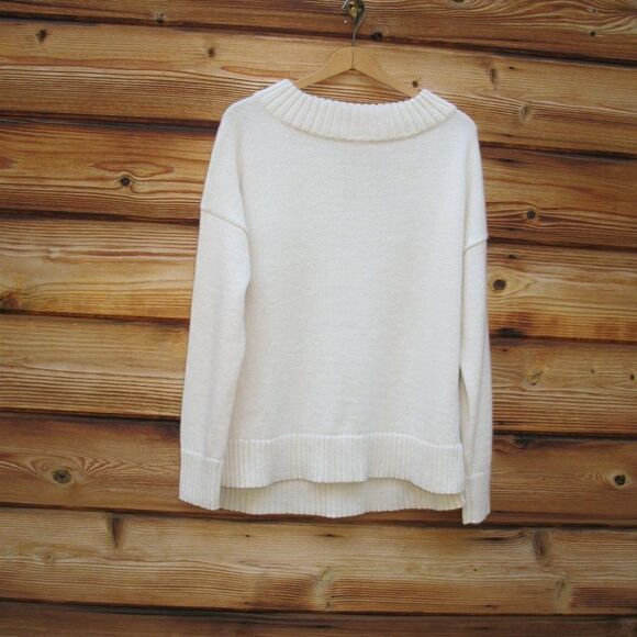 Tradlands Off White Alpaca Wool Blends Sweater - Picture 2 of 8
